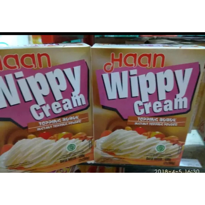 

BISA COD Haan whippi cream 400grm