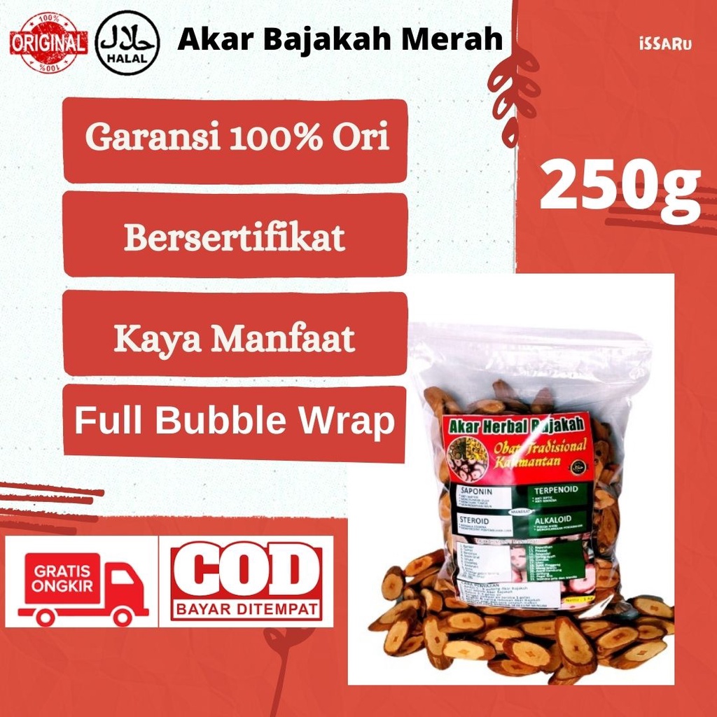 

Akar Kayu Bajakah Kalalawit Merah Super Asli Kalimantan - Berat 250gr