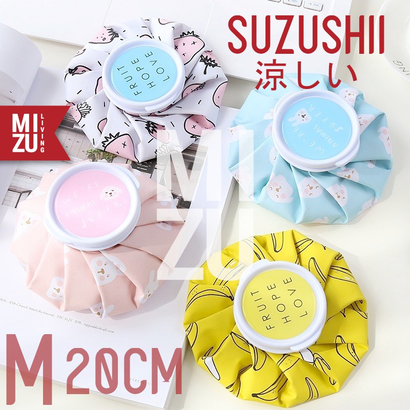 MIZU SUZUSHII M 20cm Cold Compress Ice Bag Hot Pack Kantong Kompres Air Panas Dingin Es