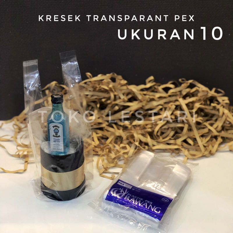 Tas Kantong Kresek Plastik Bening PEX Transparan Bawang uk 10