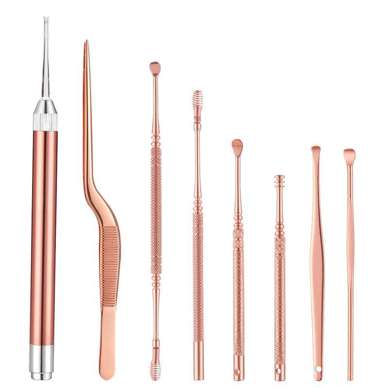 Set Pembersih Telinga Korek Kuping Ear Spoon Tool 8 PCS BA36