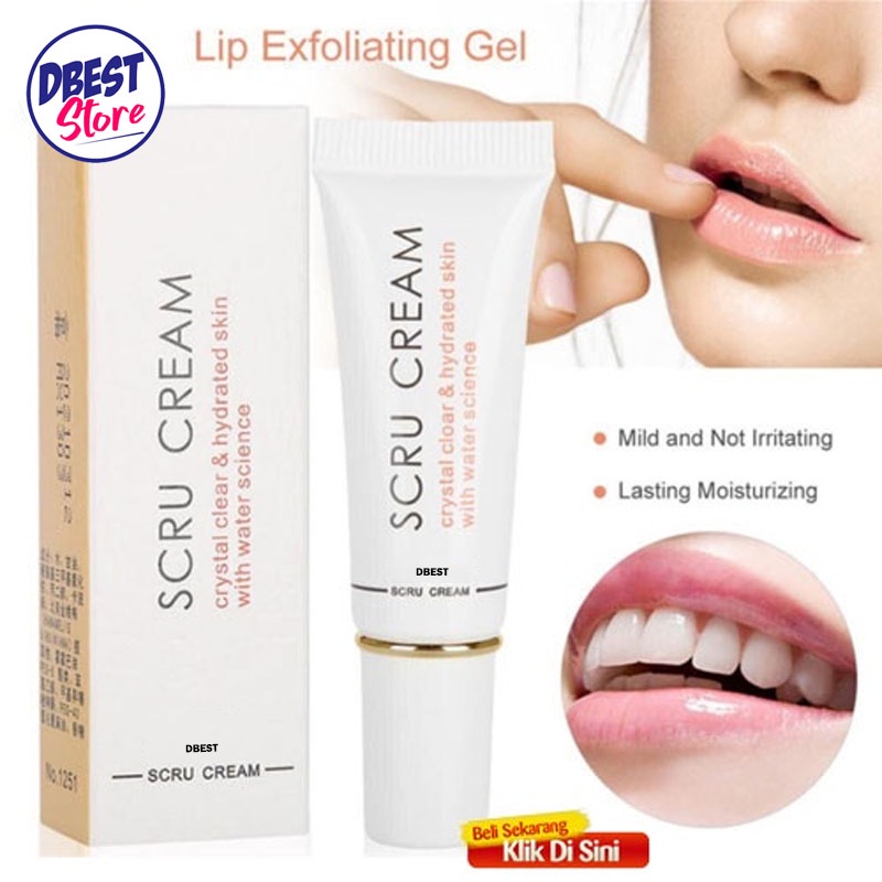 DBEST - BISA COD - SCRU CREAM ORIGINAL 100% / SCRUB CREAM BIBIR KERING DAN BIBIR PECAH PECAH