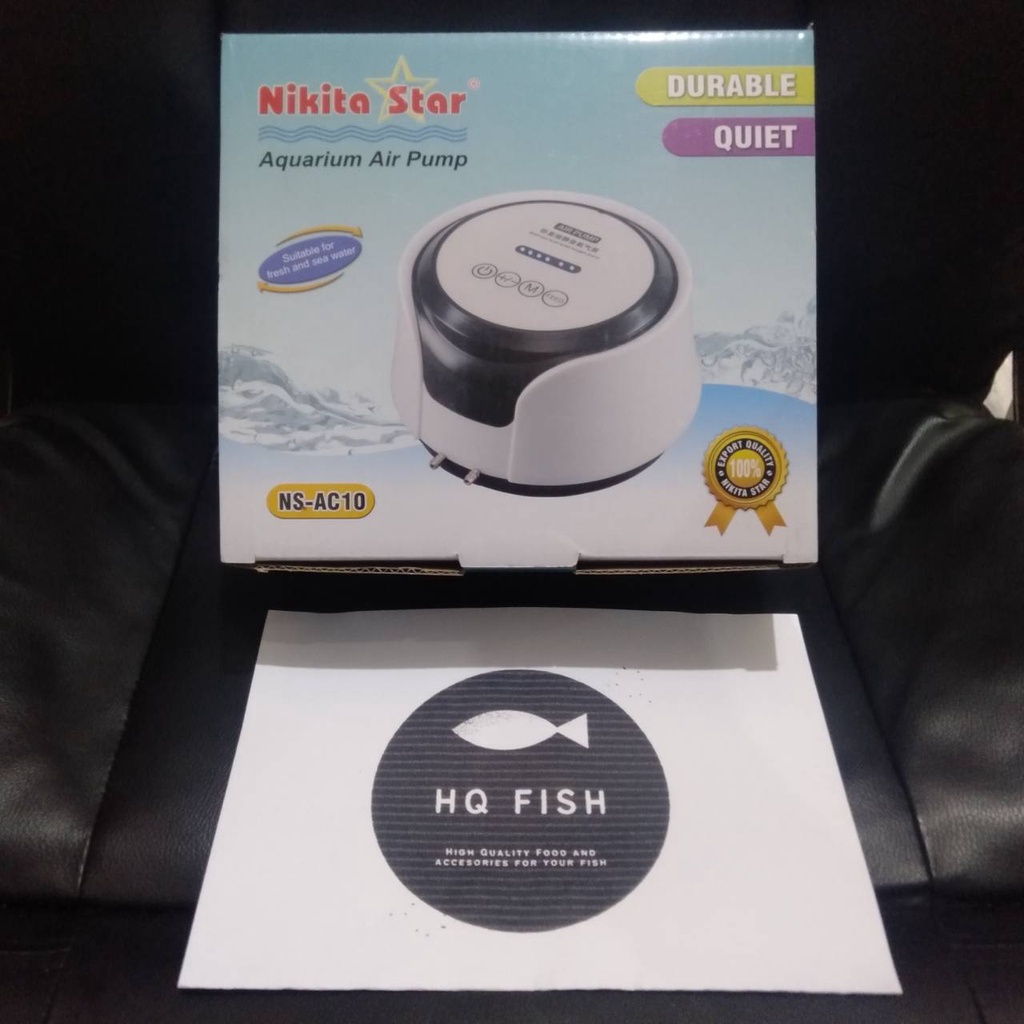 NS AC 10 NIKITA STAR AC/DC 2 LUBANG AERATOR PORTABLE AIRPUMP AQUARIUM