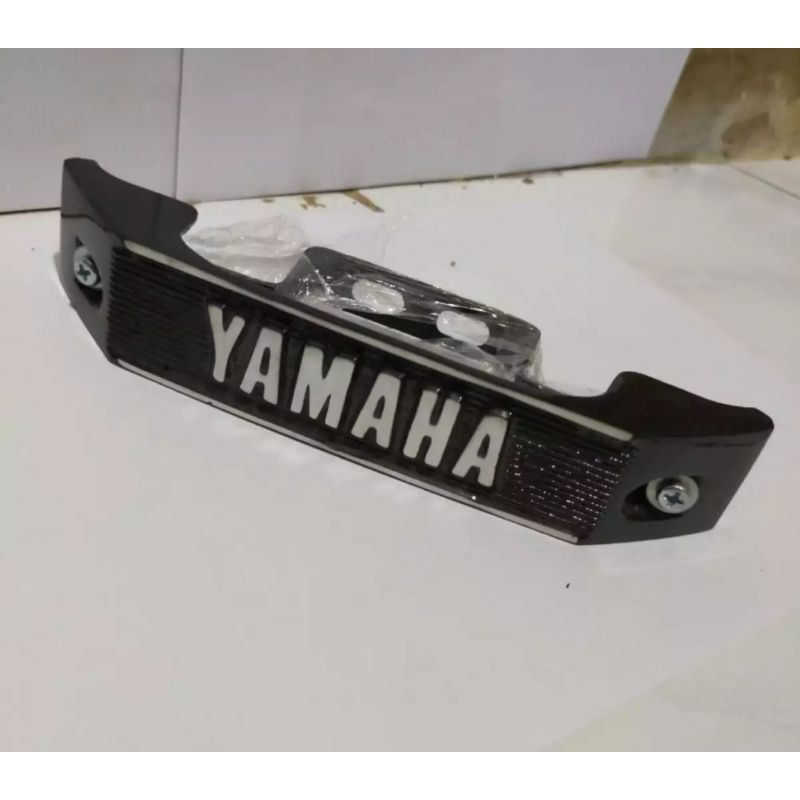 Emblem Kumis Yamaha Rx-King RX -King Lama Bahan Coran Silver Tebal