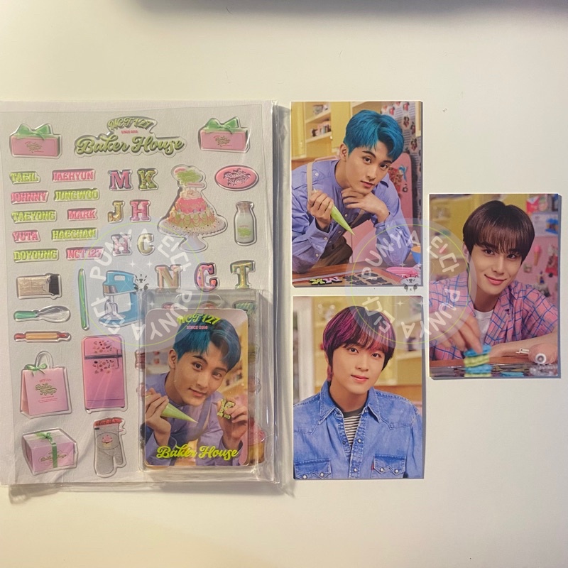 NCT 127 MD BAKER HOUSE Tincase Photoholder Sticker Mark Haechan Jungwoo
