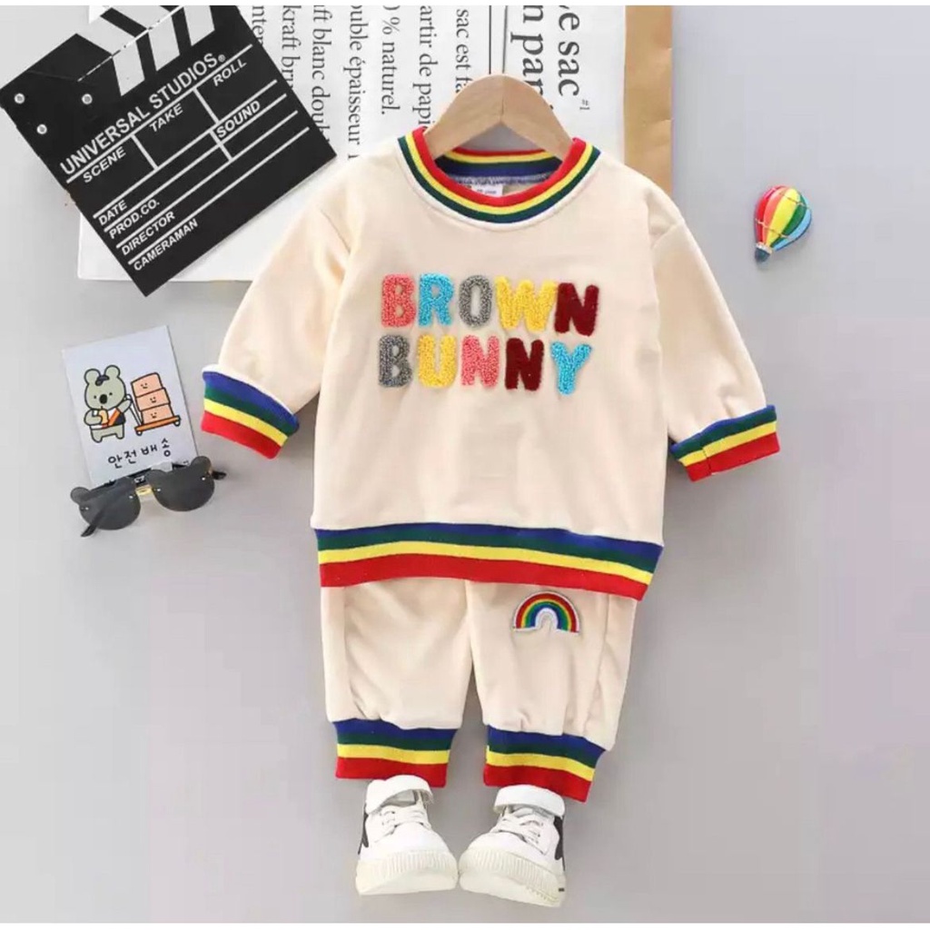 PROMO-SETELAN ANAK SWEATER  BROWN BUNNY MOTIF TERBARU ANAK 1-5 TAHUN BROWN SETELAN ANAK LAKI-LAKI SETELAN ANAK PEREMPUAN PAKAIAN ANAK LAKI-LAKI PAKAIAN ANAK PEREMPUAN SWEATER ANAK PAKAIAN ANAK MUSIM DINGIN TERBARU SETELAN ANAK KEKINIAN TERBARU