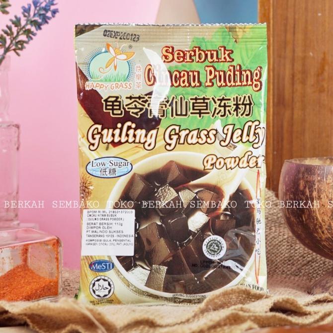 

Ready stock] Happy Grass Serbuk Cincau Pudding / Guiling Grass Jelly Powder Puding
