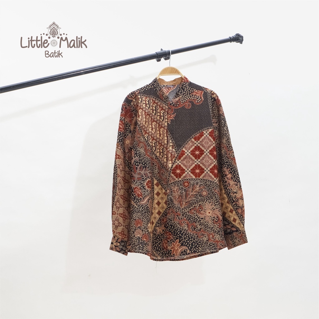 Open Preorder Kemeja Batik Couple Anak &amp; Ayah Panjang / Pendek, warna Coklat1