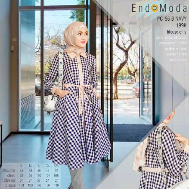 Tula Collection Blouse Endomoda Terbaru PC56/ Endomoda Blouse PC56