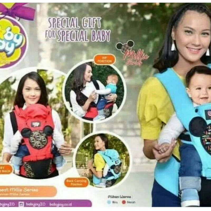 GENDONGAN HIPSEAT MILLIE SERIES / gendongan duduk / gendongan joy murah