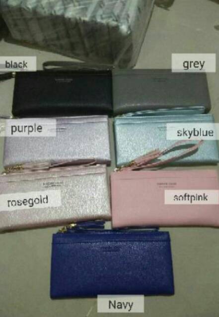 Dompet panjang wanita simple kece/bisa muat HP android/praktis/kado