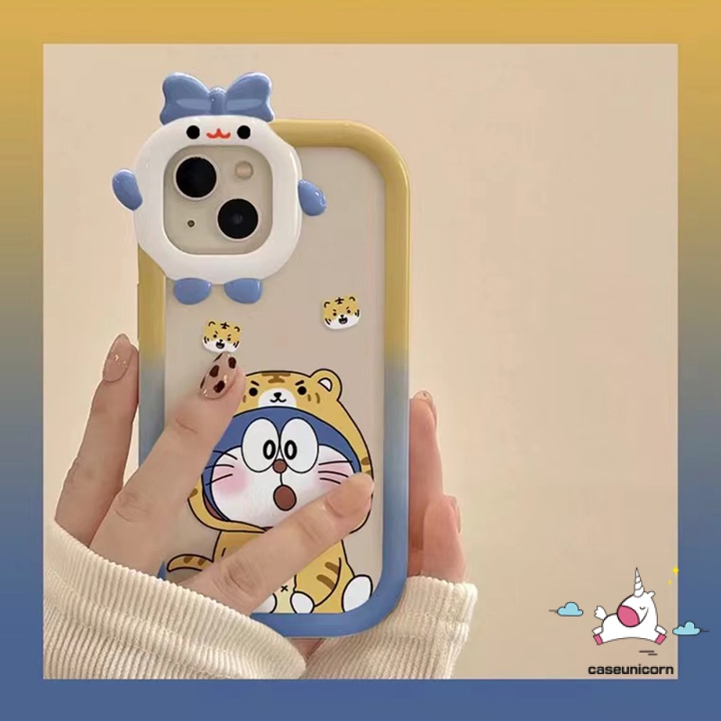 Soft Case TPU Motif Kartun Doraemon 3D Untuk IPhone 6 6S 7 8 14 Plus 11 13 12 14 Pro MAX XR X XS MAX SE 2020