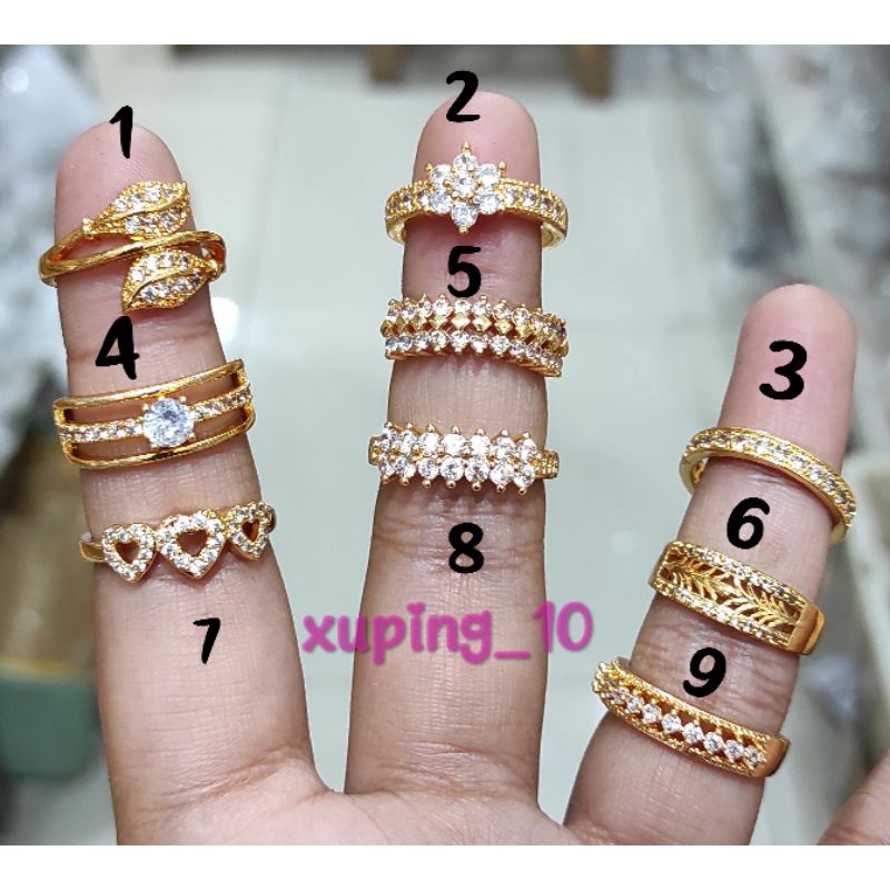 Xuping Top Murah Cincin Mewah Perhiasan Wanita