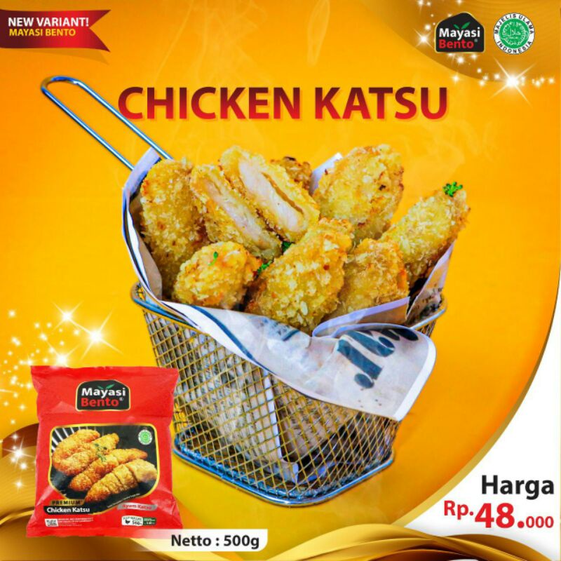 

MAYASI BENTO-CHICKEN KATSU-500gr-halal-bpom