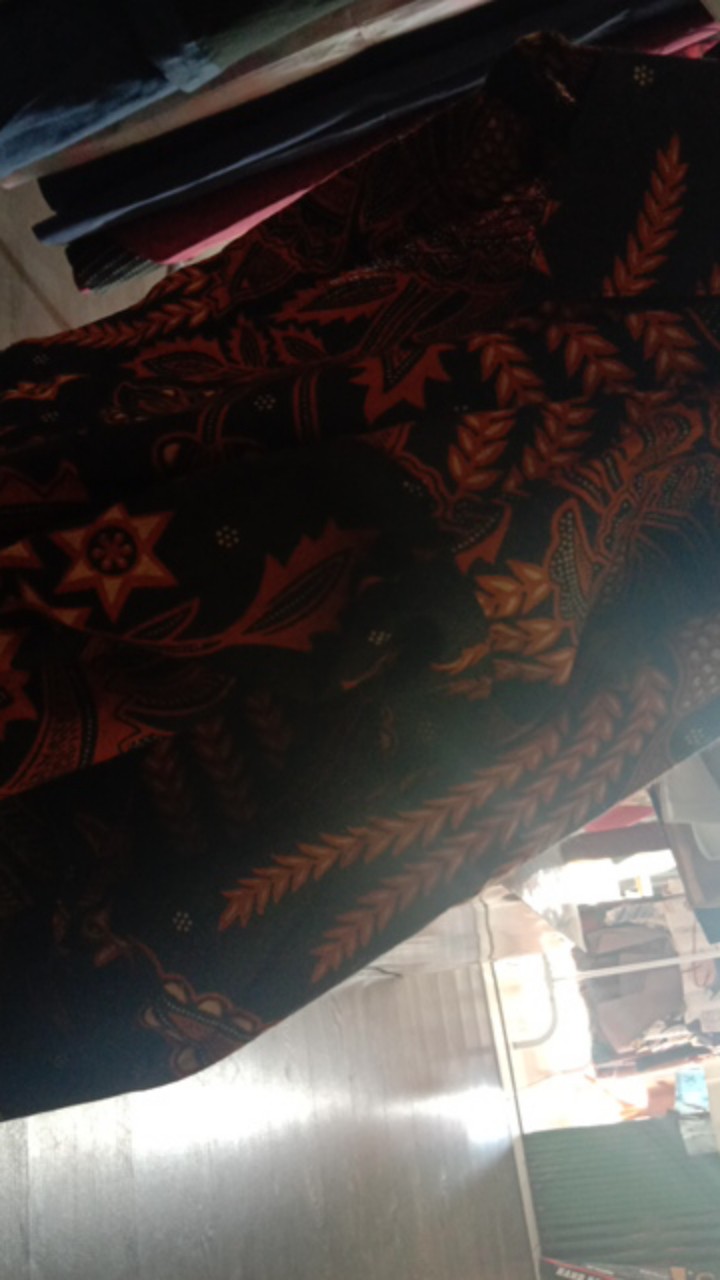 Batik Couple Keluarga Sania Ruffle Ori Ndoro Jowi Dnt Dimensi Abu