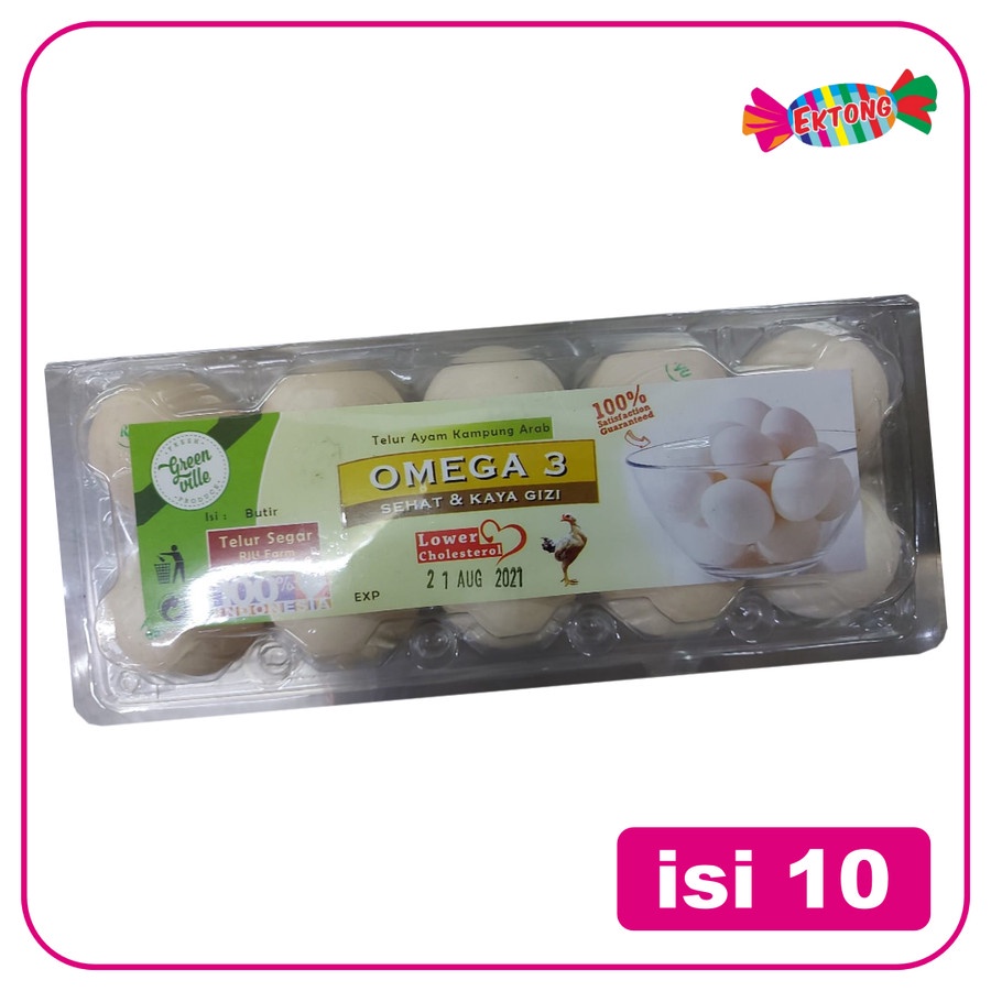 

TELUR AYAM KAMPUNG OMEGA 3 ( ISI 10 )