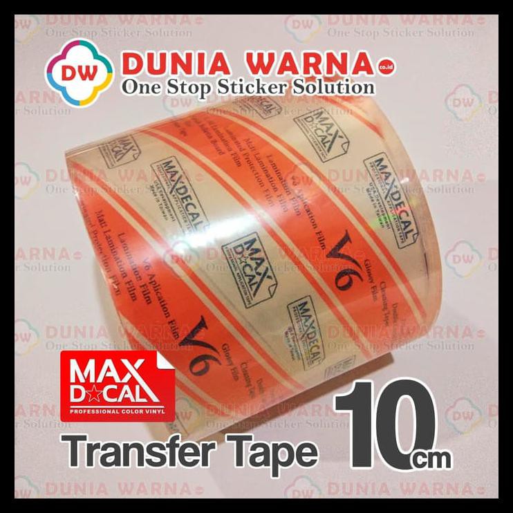 

DISKON! MASKING MAXDCAL TRANSFER TAPE PLASTIK LAKBAN CUTTING STICKER 10 CM