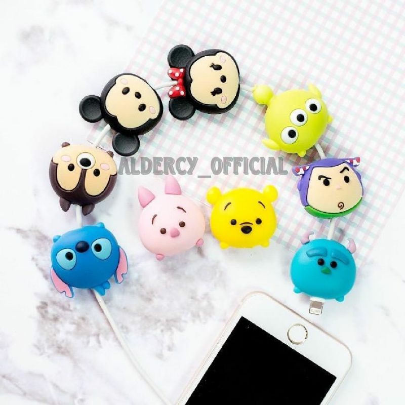 CABLE BITE / PELINDUNG UJUNG KABEL / CABLE PROTECTOR FOR IPHONE RANDOM GAMBAR