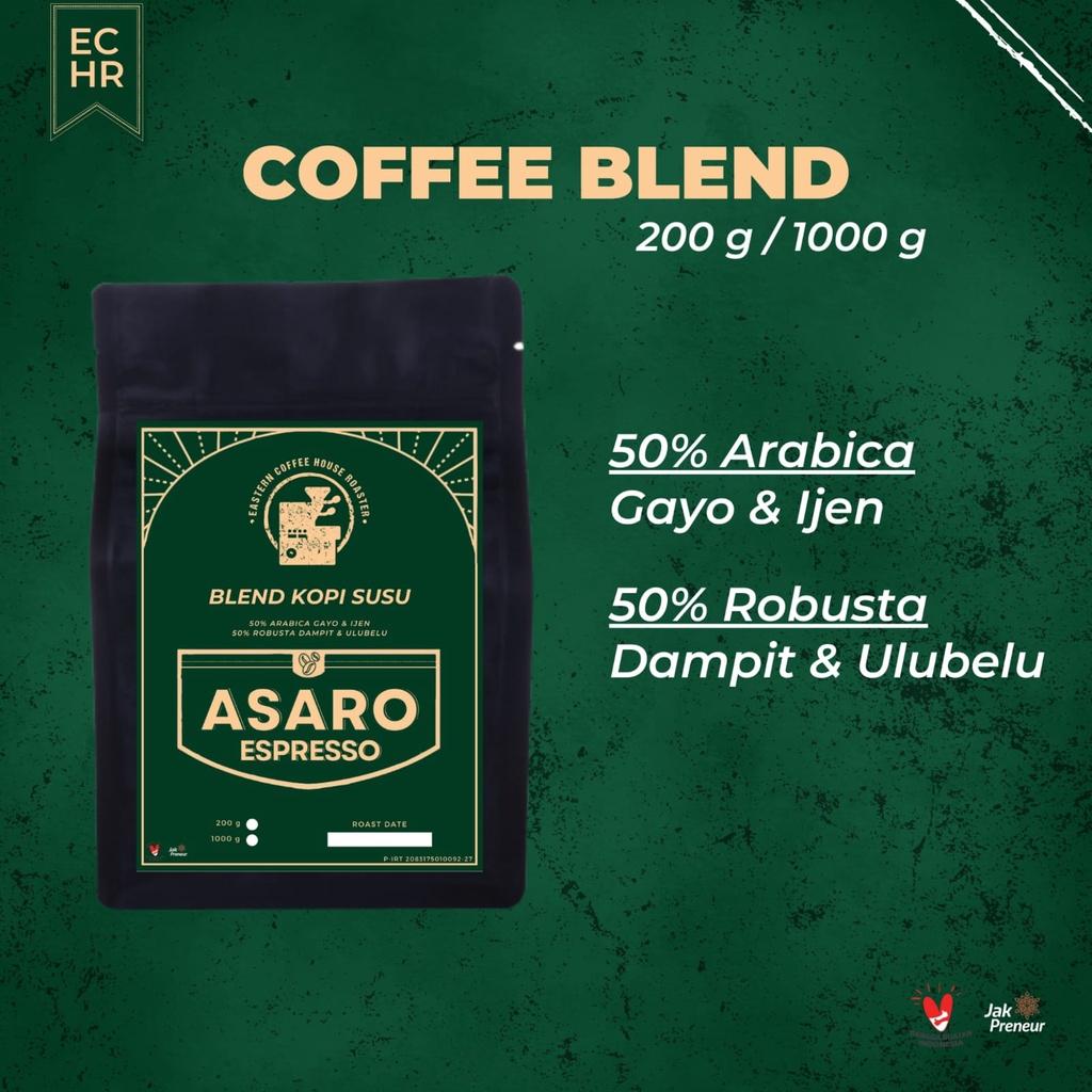 

Asaro Espresso | 50/50 | 200 gr | Blend Kopi Susu