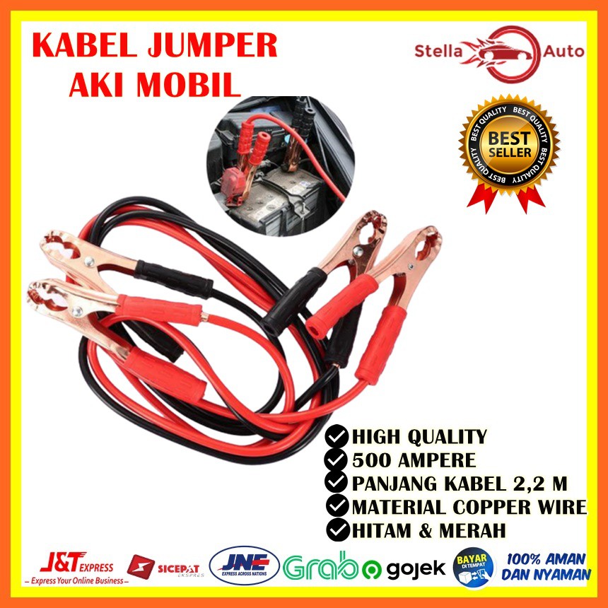 Kabel Jumper Aki Mobil 500 Ampere / Kabel Jumper / Kabel Booster Untuk Baterai Aki Mobil