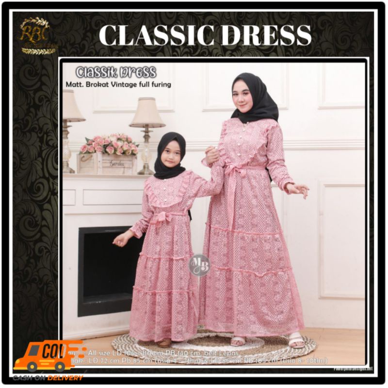GAMIS/CLASSIC DRESS/GAMIS BROKAT/GAMIS COUPLE/COUPLE IBU ANAK/GAMIS IBU/GAMIS ANAK/GAMIS PESTA/GAMIS