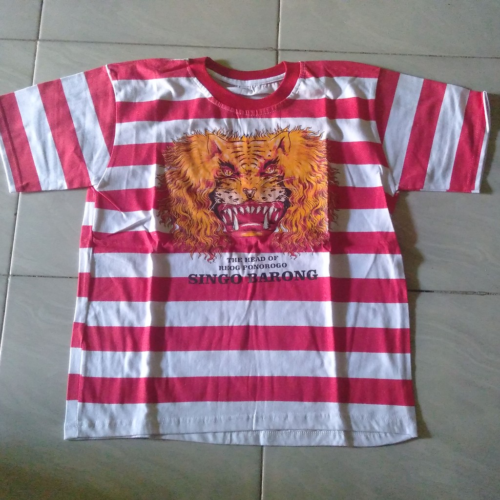 KAOS REOG PONOROGO LOREK MERAH PUTIH