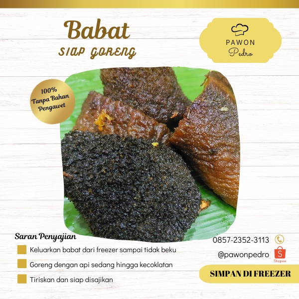 

BABAT SAPI UNGKEP KHAS RUMAH MAKAN SUNDA