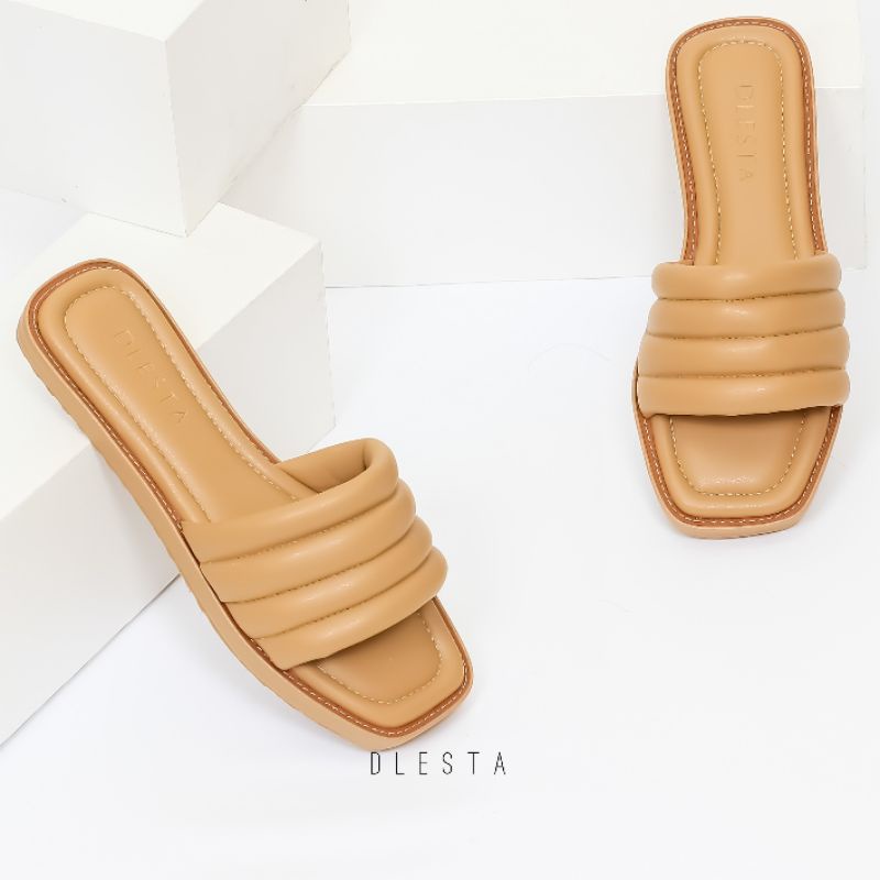 sendal flat || WILONA || sandal flat wanita/ sandal wanita terbaru/ sandal wanita kekinian ByDLESTA.ID