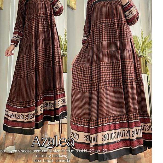 Sudah READY.. Milea Midi Dress gamis muslim Motif Original produk by Shandi