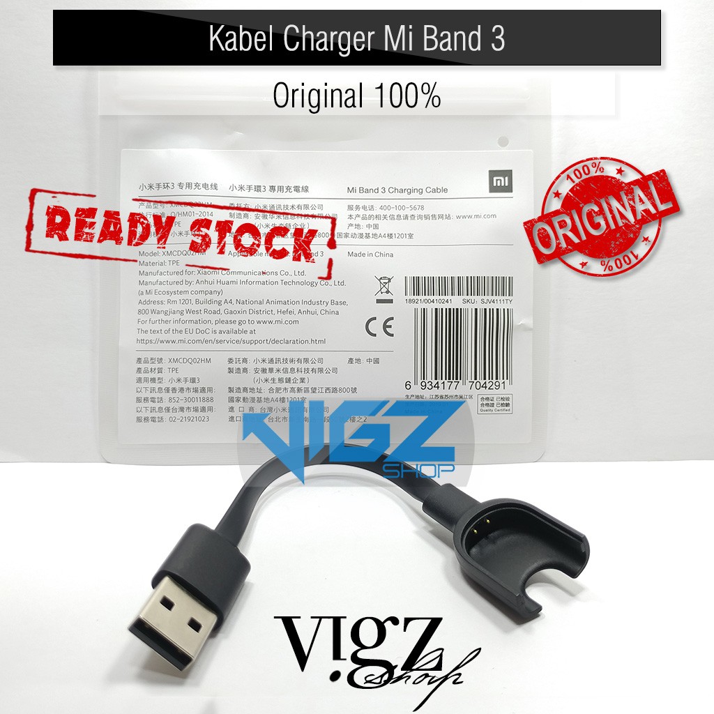 Kabel Charger Xiaomi Mi Band 3 Original 100%