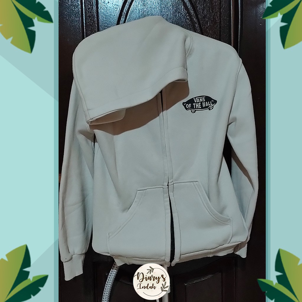 Preloved | Jaket putih gading vans wanita pria [16]