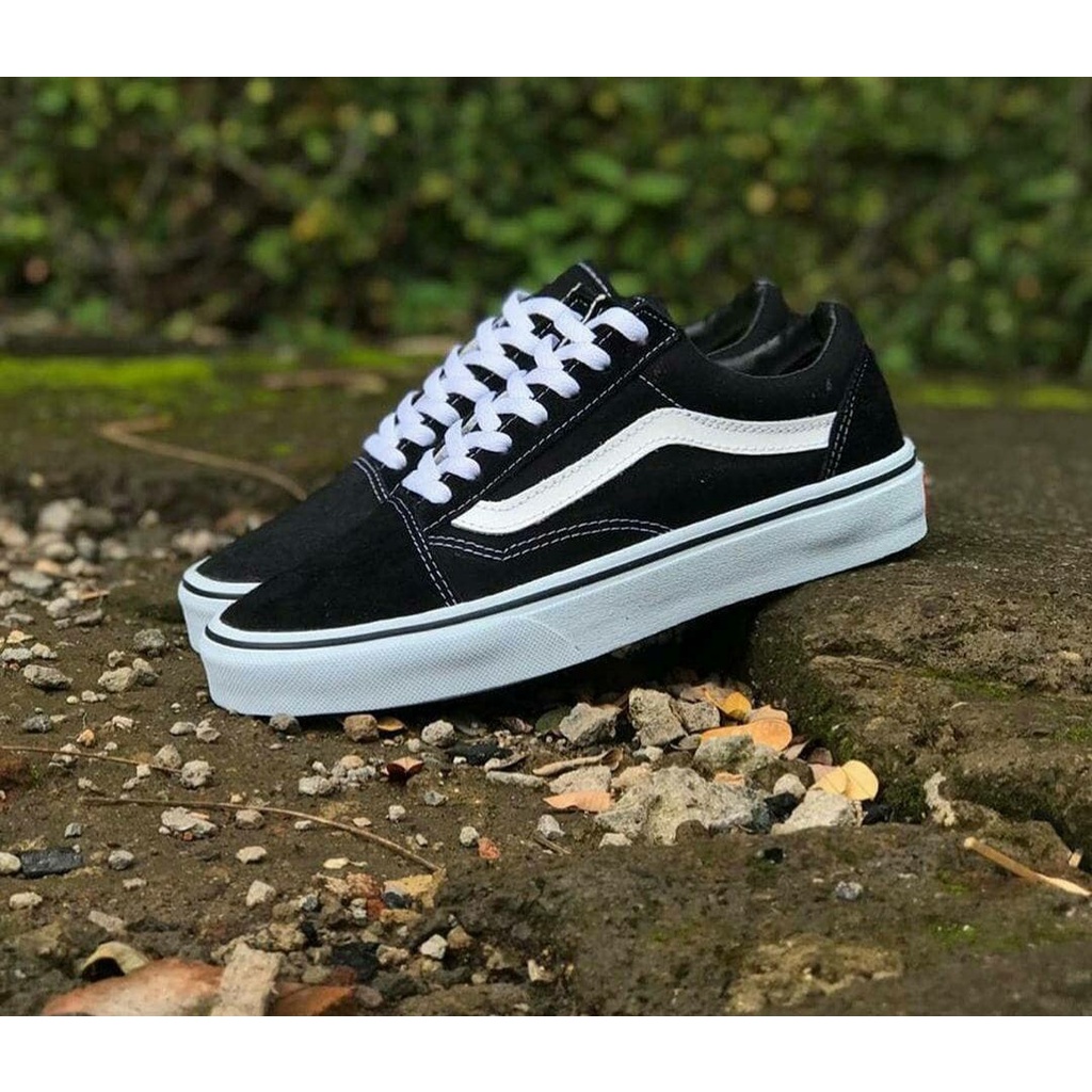 Sepatu Vans Oldskool Black White Size 36-43 Premium Quality Made In China