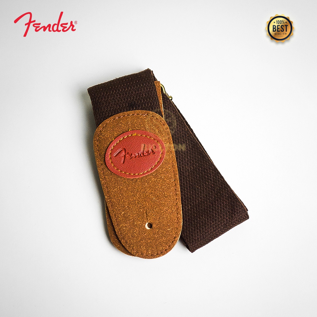 Strap Gitar Akustik Fender / Strap Gitar Premium / Aksesoris Gitar Strap Akustik Klasik Elektrik