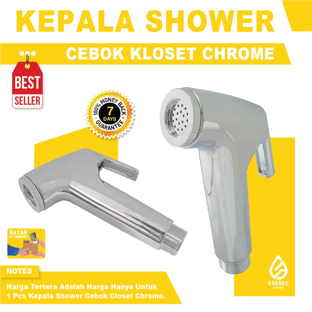 Jet Shower Closet Kepala Shower Jet Toilet Chrome Shower Closet Duduk