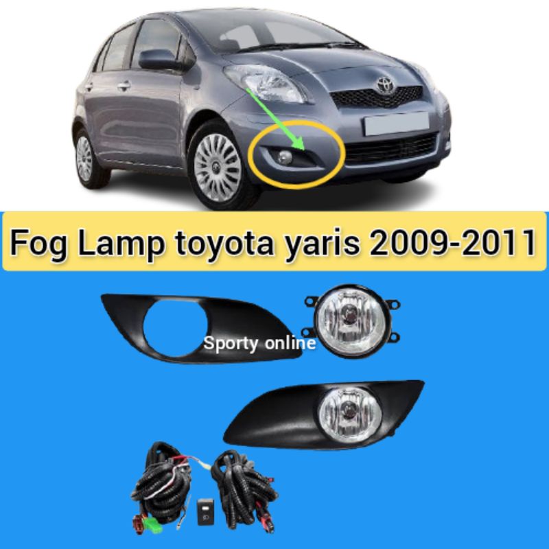 Fog lamp toyota yaris 2009 - 2011