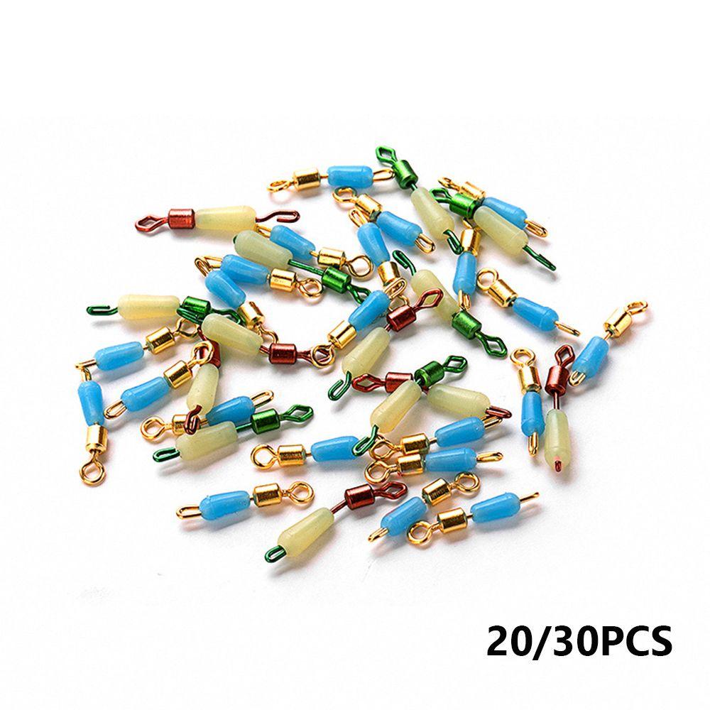 TOP 30 /20PCS /Set Konektor Memancing Berbentuk Botol Konektor Putar Quick Pin Connector Tackle Aksesoris Dikait Snap