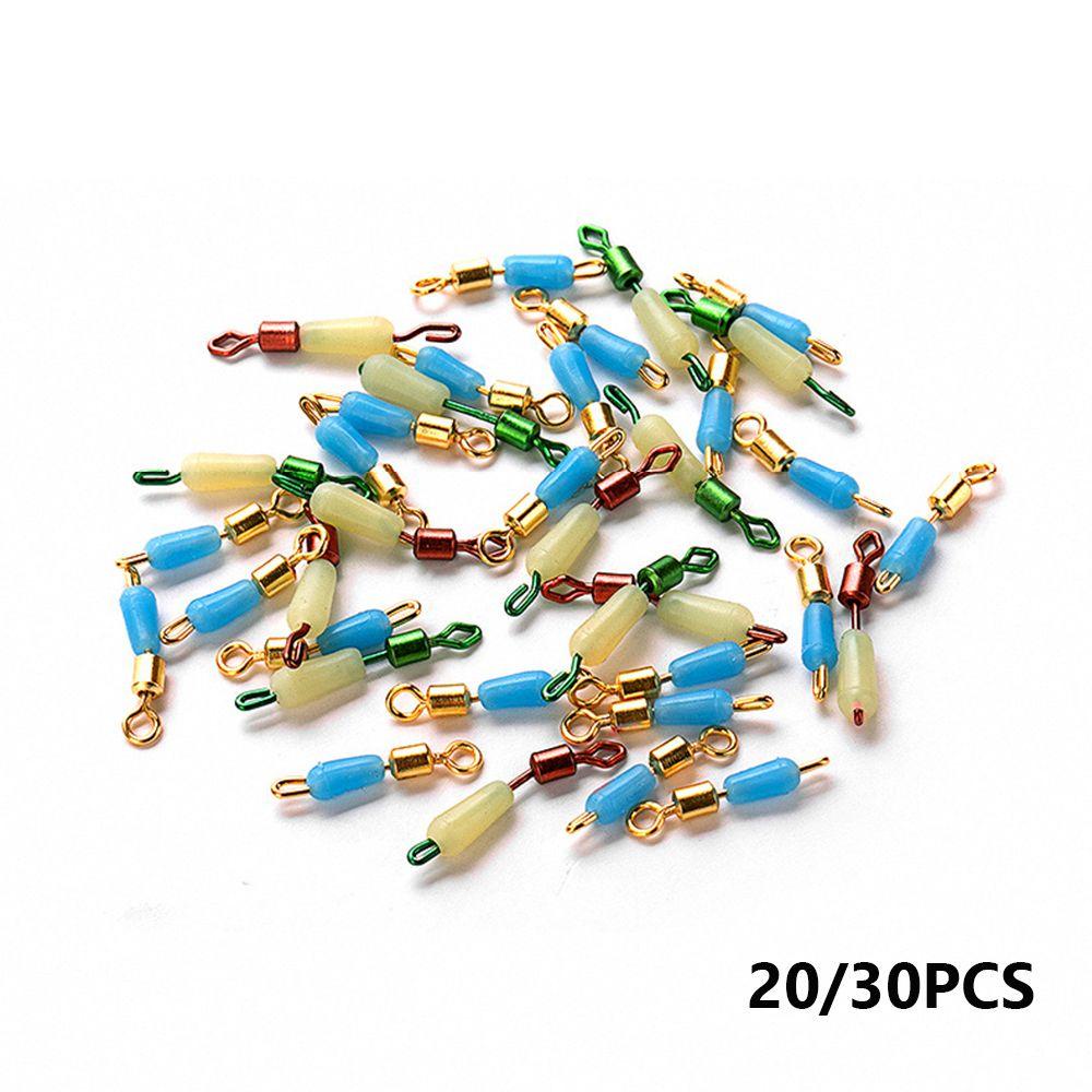 TOP 30 /20PCS /Set Konektor Memancing Berbentuk Botol Konektor Putar Quick Pin Connector Tackle Aksesoris Dikait Snap