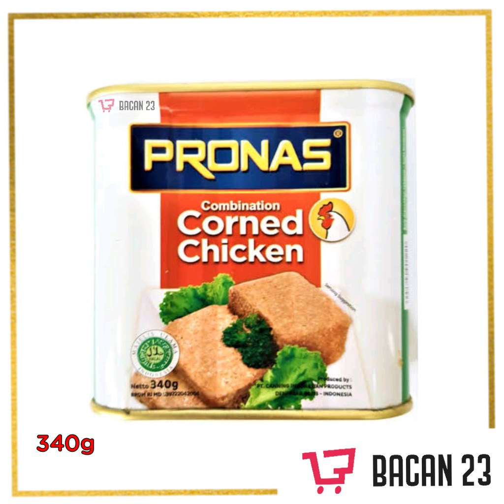 

Pronas Corned Chicken (340gr) / Kornet Ayam / Bacan 23 - Bacan23