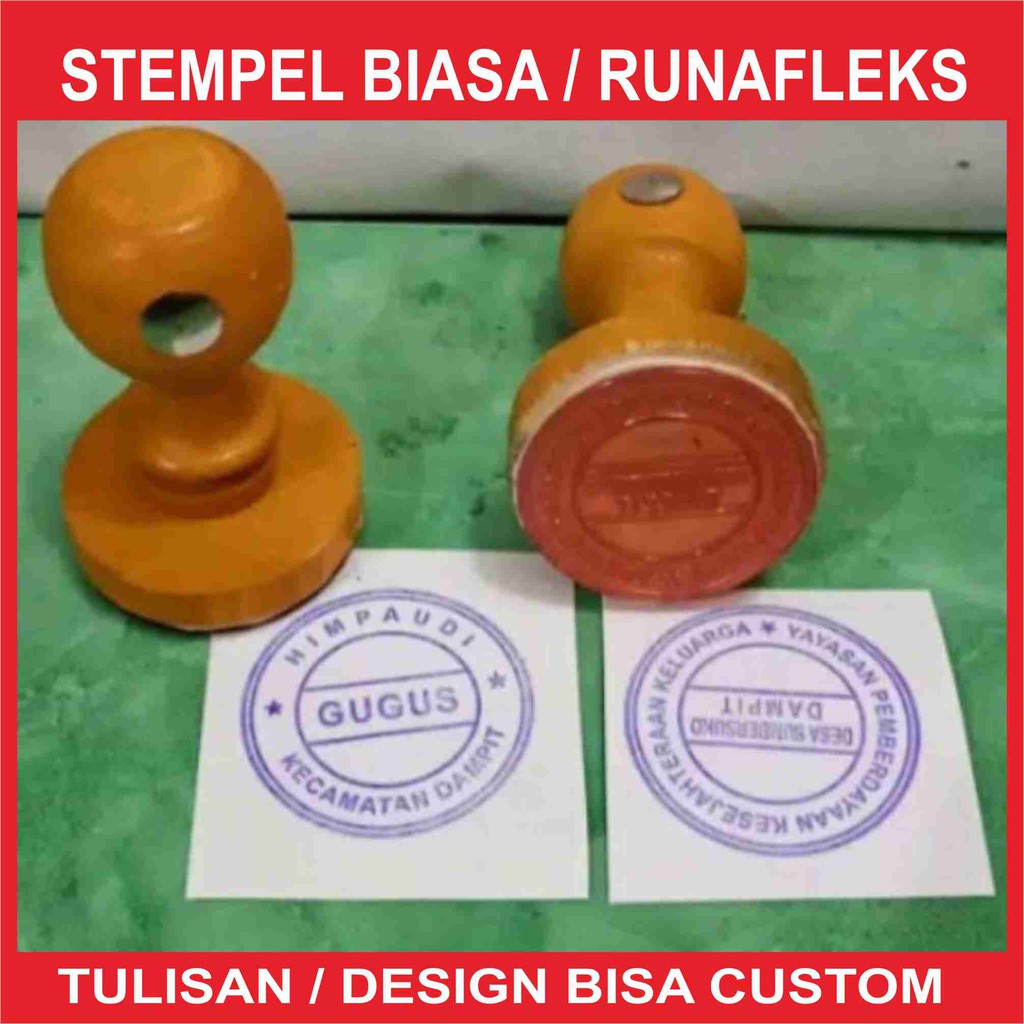 

Stempel Kayu Biasa Runaflek Design Custom