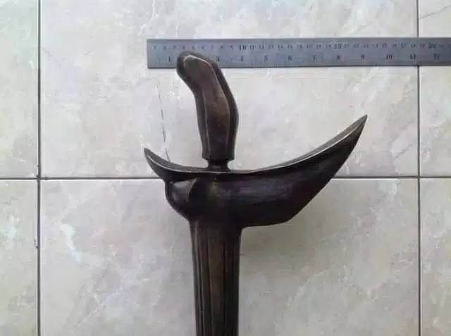 Handle Pintu Rumah Pagar Kuningan Antik Murah Motif Keris 46cm