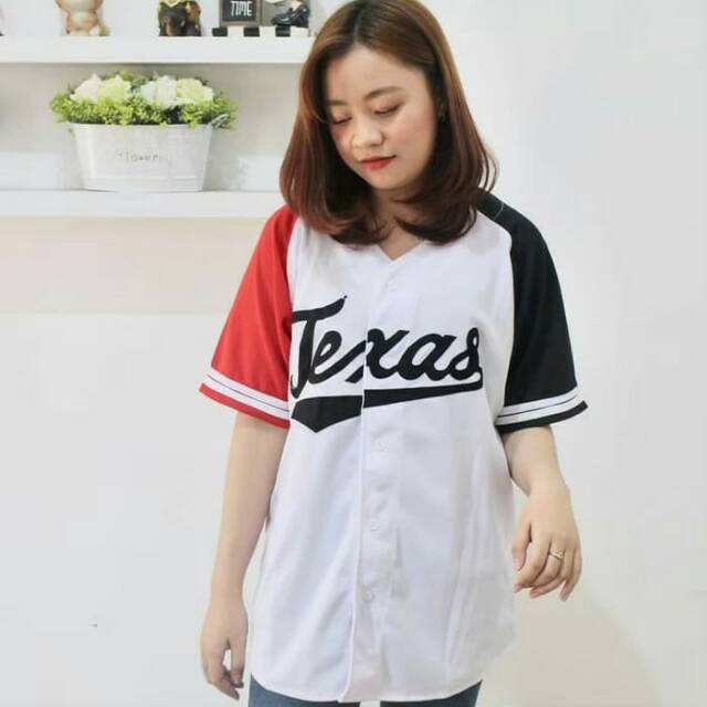Baju Baseball Jersey Baseball Texas Terbaru//Terlaris