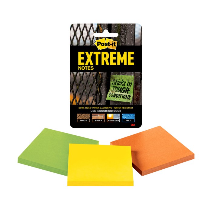 

Alat Pembuat Pesan / Catatan Post It Notes Extreme 76X76MM 3M 10200682