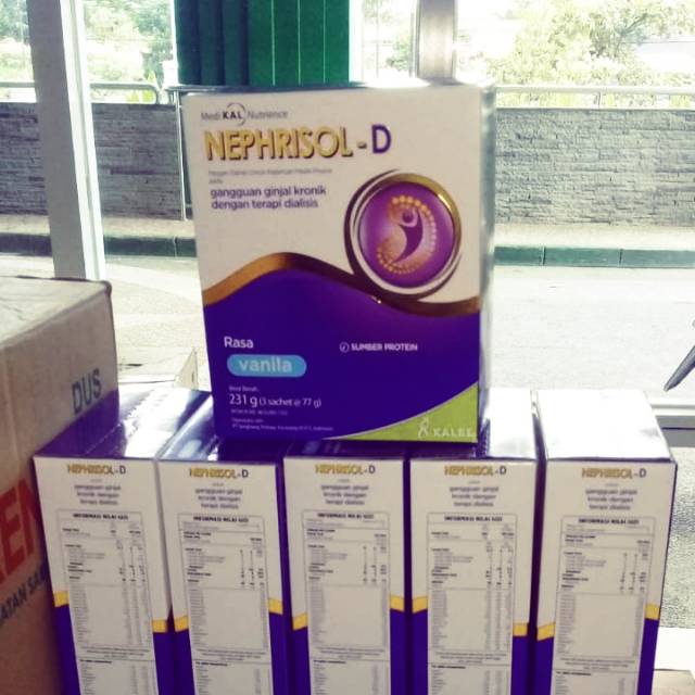 

NEPHRISOL_D NUTRISI TINGGI PROTEIN UNTUK PASIEN GAGAL GINJAL DENGAN DIALISIS (CUCI DARAH)