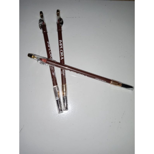 pensil alis/sipat alis IMPLORA coklat&hitam
