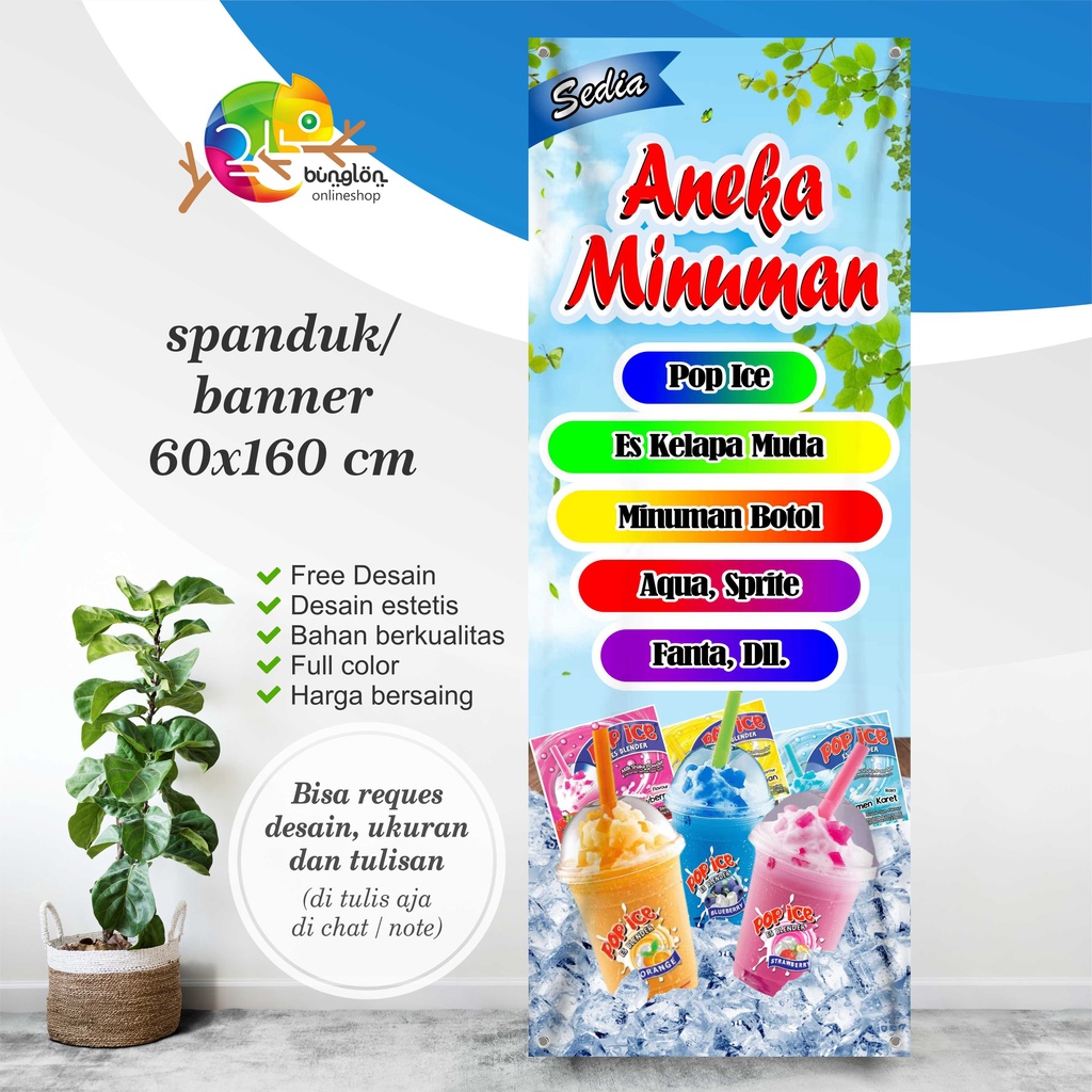 Spanduk, Banner Aneka Minuman