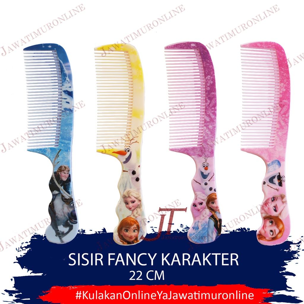 Sisir Rambut Karakter Fancy 22 cm