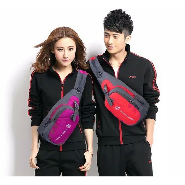 TAS SELEMPANG BAHU BOBO TAS ANTI AIR WATERPROOF TAS OLAHRAGA SLINGBAG warna wajib random