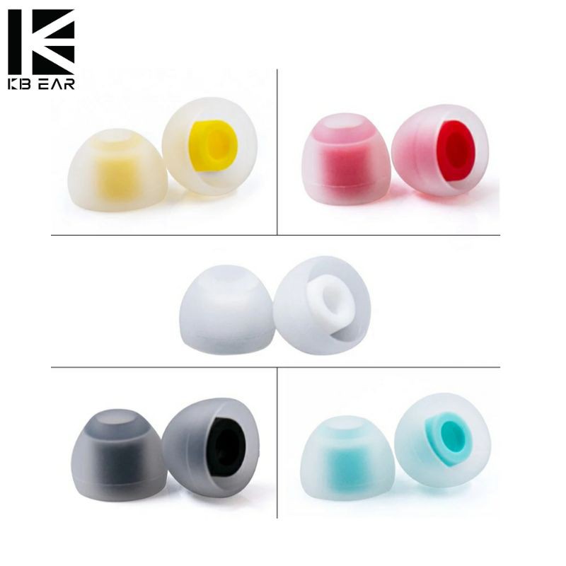 KBEAR 07 Silicone Upgraded  Eartips Noise Isolating For KBEAR TRI Earphone