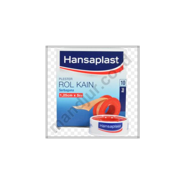 Hansaplast 1,25 cm x 5 M / Hansaplast roll kain / Plester roll kain