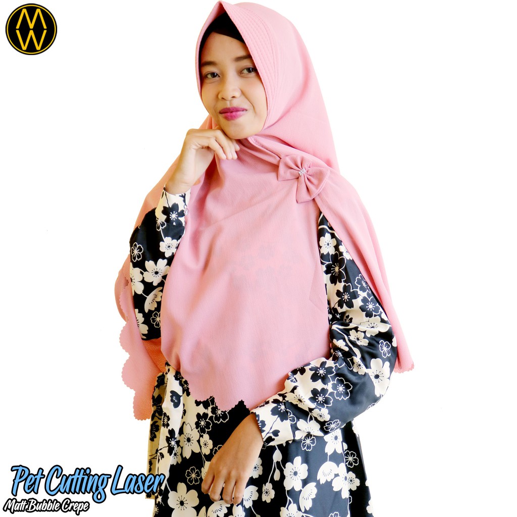 Jilbab Cutting Laser / Bergo Laser Jumbo / Jilbab Syari /Khimar Laser Cutting(Pet cutting laser)